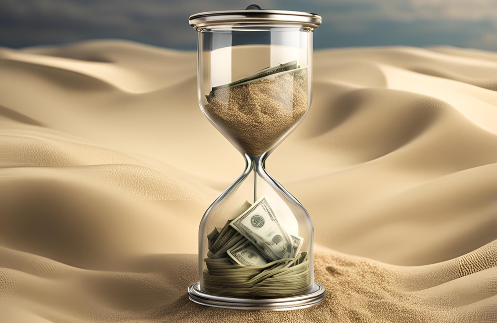 Sand watch - Bleeding Time and Money